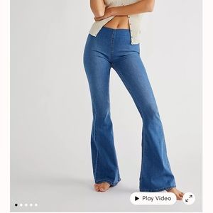 Penny flare pants three people
